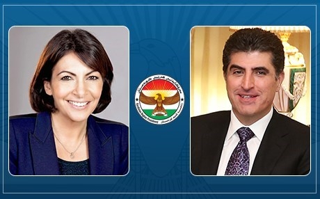  رئيسة بلدية باريس تهنىء نيجيرفان البارزاني لإنتخابه رئيساً لإقليم كوردستان