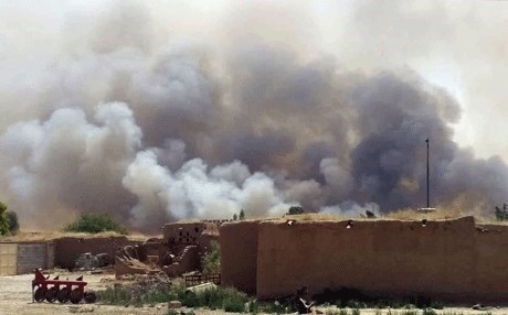 الحرائق تلتهم حقول الحنطة والشعير بناحية سرگران في كركوك