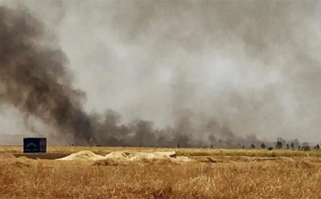 النيران تلتهم 1000 دونم من الأراضي الزراعية لفلاحين كورد في كرميان