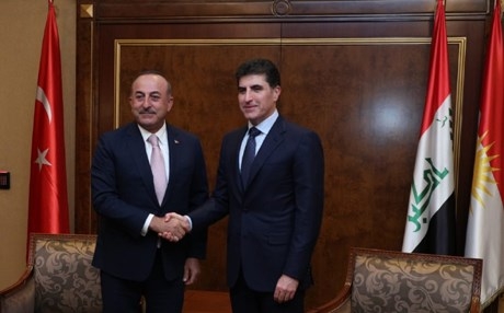 جاويش أوغلو يؤكد لنيجيرفان البارزاني استعداد بلاده لتعزيز العلاقات مع إقليم كوردستان في كل المجالات