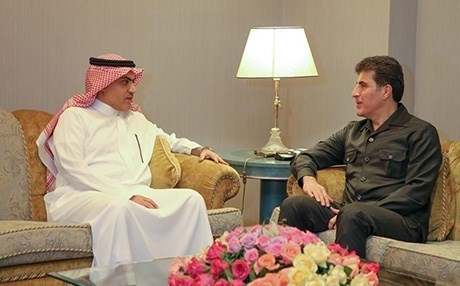 رئيس إقليم كوردستان يجتمع مع وزير الدولة السعودي لشؤون الشرق الأوسط في أربيل