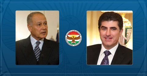 أبو الغيط لنيجيرفان البارزاني: واثقون بأنكم ستبذلون كل الجهود لرفعة العراق ونهضته