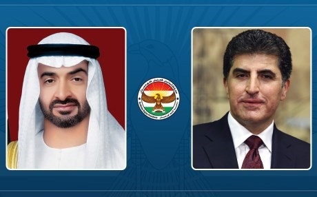 نيجيرفان البارزاني والشيخ محمد بن زايد يؤكدان على تعزيز العلاقات بين الامارات وإقليم كوردستان