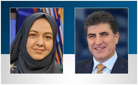 رئيس إقليم كوردستان لرئيسة البرلمان: سنكون سنداً وعوناً في سبيل ترسيخ التجربة الديمقراطية