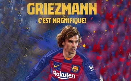 رسمياً.. غريزمان ينضم لصفوف برشلونة حتى 2024