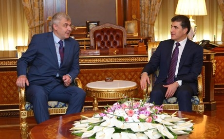 نيجيرفان البارزاني والسفير الروسي لدى بغداد يبحثان تعزيز العلاقات بين أربيل وموسكو