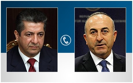 مسرور البارزاني ووزير الخارجية التركي يؤكدان ضرورة حماية أمن واستقرار المنطقة