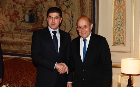 وزير الخارجية الفرنسي لنيجيرفان البارزاني: تتمتعون بالخبرة والشرعية الكاملة لإدارة سياسة تحفل بالأمل