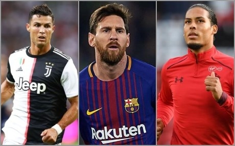 فان دايك ينافس ميسي ورونالدو على الأفضل في أوروبا