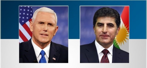 نيجيرفان البارزاني وبينس يؤكدان أهمية التعاون والتنسيق بين إقليم كوردستان والعراق