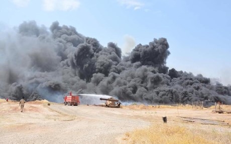 السيطرة على حريق كبير اندلع في شركة نفط الشمال بكركوك