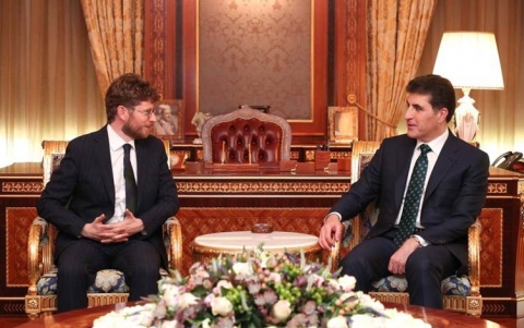 نيجيرفان البارزاني والقنصل الفرنسي يؤكدان أهمية تعاون أربيل وبغداد لحماية المناطق المتنازع عليها