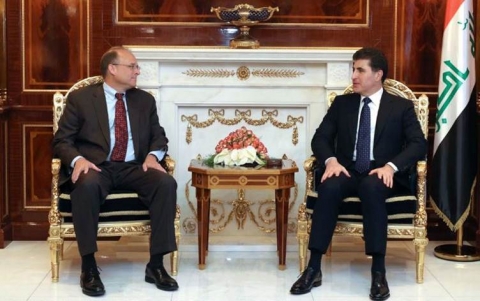 رئيس إقليم كوردستان ومساعد وزير الخزانة الأمريكي يؤكدان ضرورة تجفيف مصادر تمويل الإرهاب