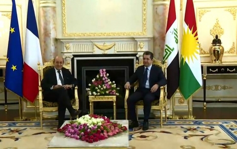 لودريان ومسرور البارزاني يبحثان العلاقات السياسية والعسكرية والاقتصادية بين فرنسا وإقليم كوردستان