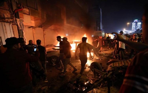 بغداد.. انفجار سيارة مفخخة قرب ساحة التحرير يوقع قتلى وجرحى