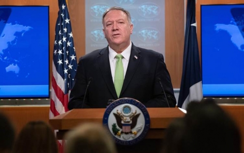 بومبيو يعلق على الاحتجاجات العراقية ويعلن فرض عقوبات جديدة على كيانات إيرانية