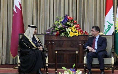 مسرور البارزاني يؤكد خلال لقائه وزير الخارجية القطري ضرورة التهدئة واحتواء التصعيد في المنطقة