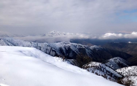 استمرار هطول الثلوج منذ 48 ساعة في المناطق الجبلية من محافظة أربيل
