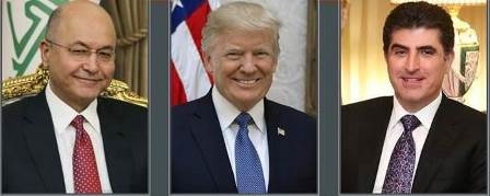 البيت الأبيض: ترمب سيجري اجتماعين منفصلين مع برهم صالح ونيجيرفان البارزاني في دافوس