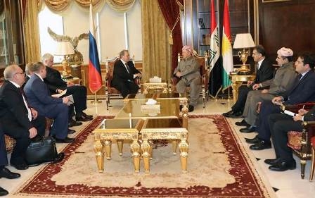 الرئيس البارزاني يبلغ بوغدانوف قلقه على مستقبل الشعب الكوردي في سوريا