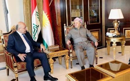 البارزاني وصالح يبحثان تطورات الأوضاع في العراق