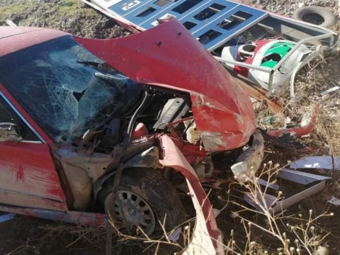  إصابة 9 اشخاص في حادث سير مروع في قضاء به‌رده‌ره‌ش