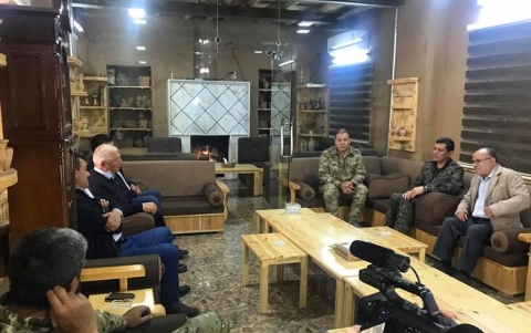 عبدي يجتمع بوفد من مثقفي كوباني لتقريب الآراء والحث على وحدة الصف الكوردي