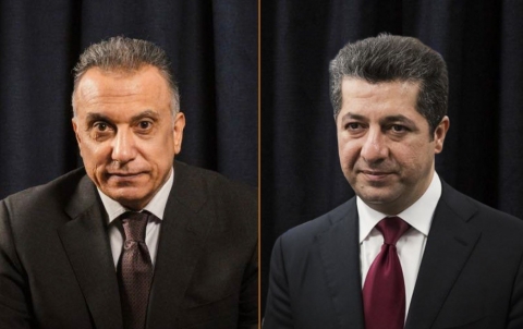 مسرور بارزاني يعزي الكاظمي بوفاة والد زوجته