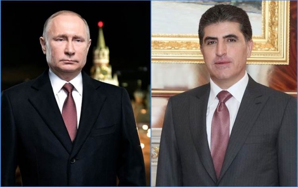 نيجيرفان بارزاني يهنئ بوتين بذكرى الانتصار على النازية