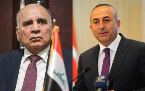 وزير الخارجية التركي يهنئ فؤاد حسين بتوليه منصب وزير الخارجية العراقية