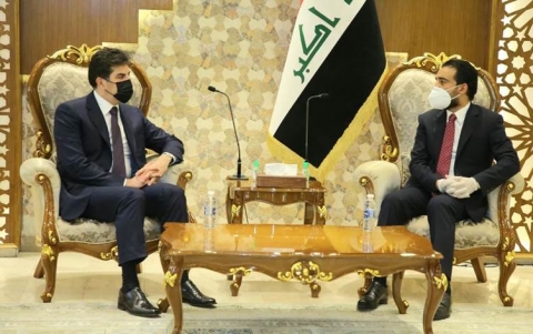 بعد الكاظمي.. نيجيرفان بارزاني يجتمع مع الحلبوسي في بغداد