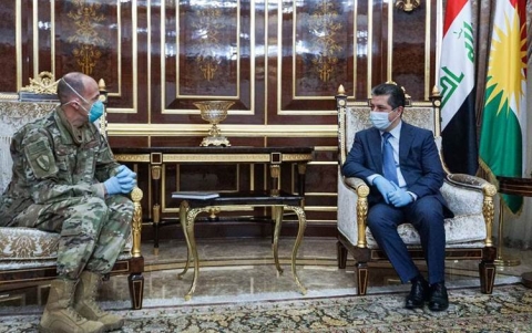 مسرور بارزاني يبحث مع وفد أميركي التنسيق المشترك بين البيشمركة والجيش العراقي