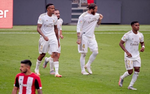 ريال مدريد يهزم بيلباو ويحلق بصدارة الليغا