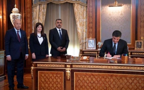 رئيس إقليم كوردستان يوقع على أمر تعيين رئيسٍ لمؤسسة شؤون الألغام