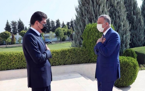 الكاظمي يصل مكتب رئيس اقليم كوردستان