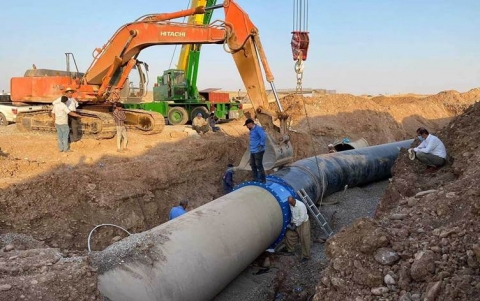 مديرية ماء أربيل تعلن إصلاح أحد الأنابيب المكسورة وإعادة الضخ لـ40% من أحياء المدينة