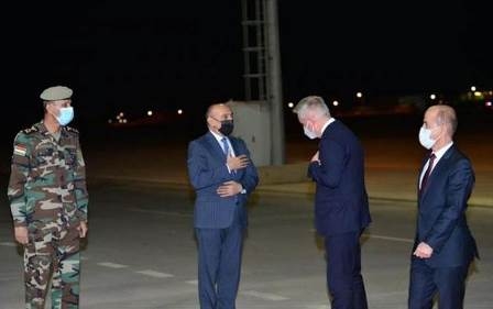 وزير الدفاع الايطالي يصل إلى أربيل