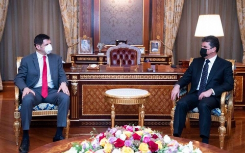 نيجيرفان بارزاني يبحث مع وفد أميركي ملفات تخص بغداد وأربيل