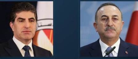 وزير الخارجية التركي يعزي رئيس إقليم كوردستان بوفاة محافظ أربيل