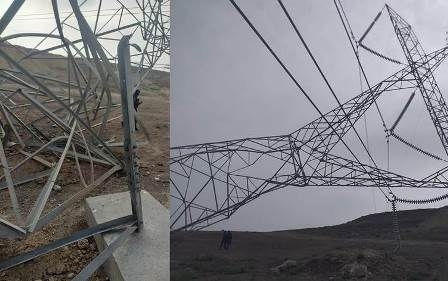 هجمات متتالية تستهدف خط كهرباء القيارة – سد الموصل وسقوط أحد أبراج الطاقة