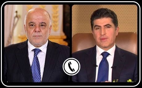 العبادي يعزي نيجيرفان البارزاني بوفاة شقيقه 