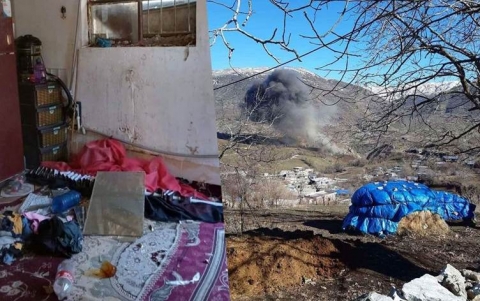 الطيران التركي يقصف قرى في إقليم كوردستان مسبباً أضراراً بمنازل الأهالي