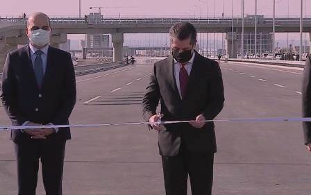 رئيس حكومة إقليم كوردستان يفتتح 10 كلم من طريق 150 م الدائري في أربيل