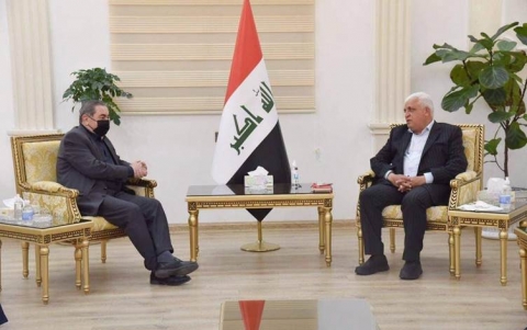 الفياض ووفد الديمقراطي يؤكدان تعزيز الجهود المشتركة بين الحشد الشعبي والبيشمركة