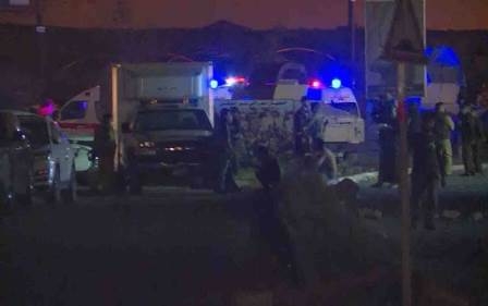 انفجار قنبلة صوتية بين متظاهري الحشد الشعبي في كركوك