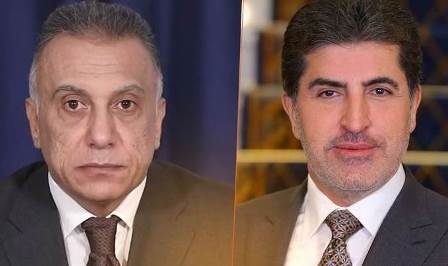 نيجيرفان بارزاني يتلقى تهنئة من الكاظمي بمناسبة عيد نوروز