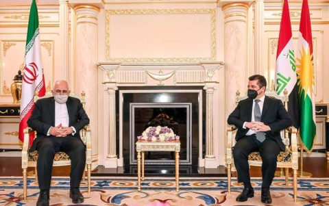 مسرور بارزاني يبحث مع جواد ظريف تطوير العلاقات الاقتصادية وتنفيذ قانون الموازنة