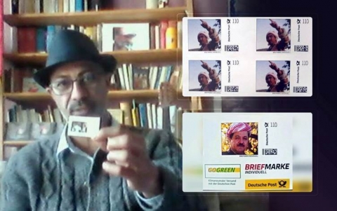 المانيا.. إصدار طابعين يحملان صورتي الملا مصطفى بارزاني والرئيس مسعود بارزاني