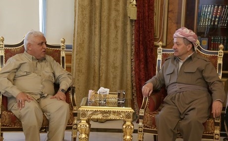 البارزاني ومستشار الأمن الوطني العراقي يبحثان معركة الموصل 