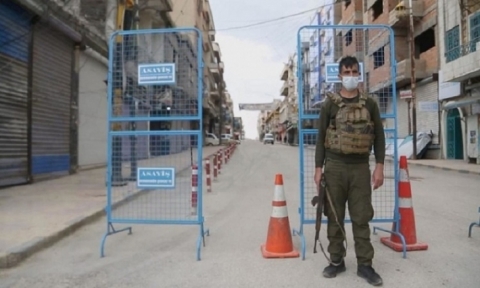 حظر تجوال شامل في مناطق الإدارة الذاتية شمال شرق سوريا